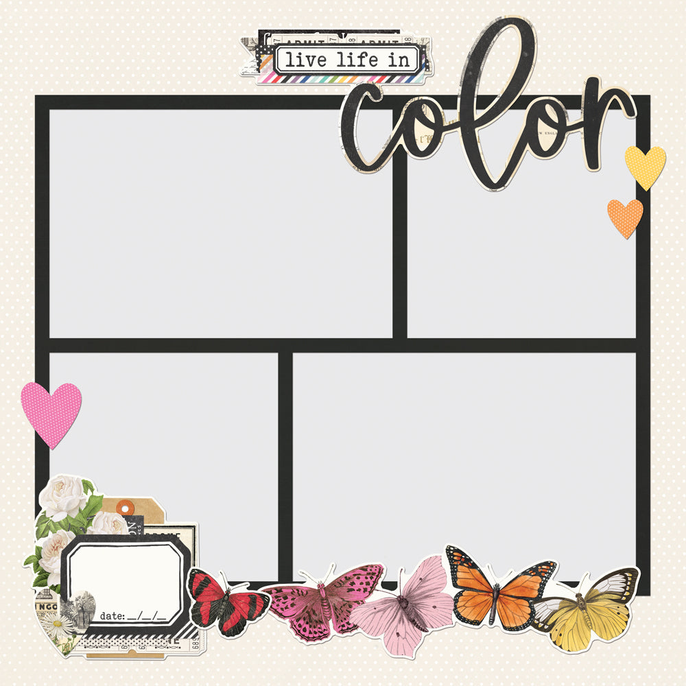 Simple Vintage Essentials Color Palette . Simple Pages