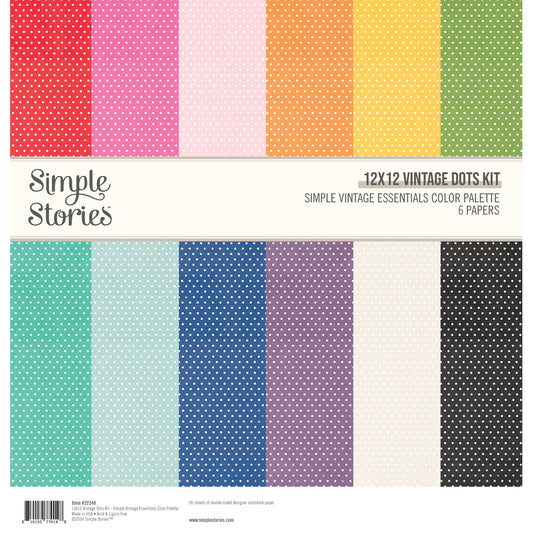 Simple Vintage Essentials Color Palette . Dots Kit