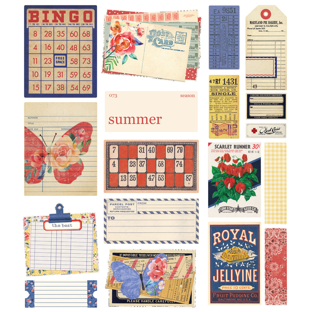 Simple Vintage Linen Market . Ephemera