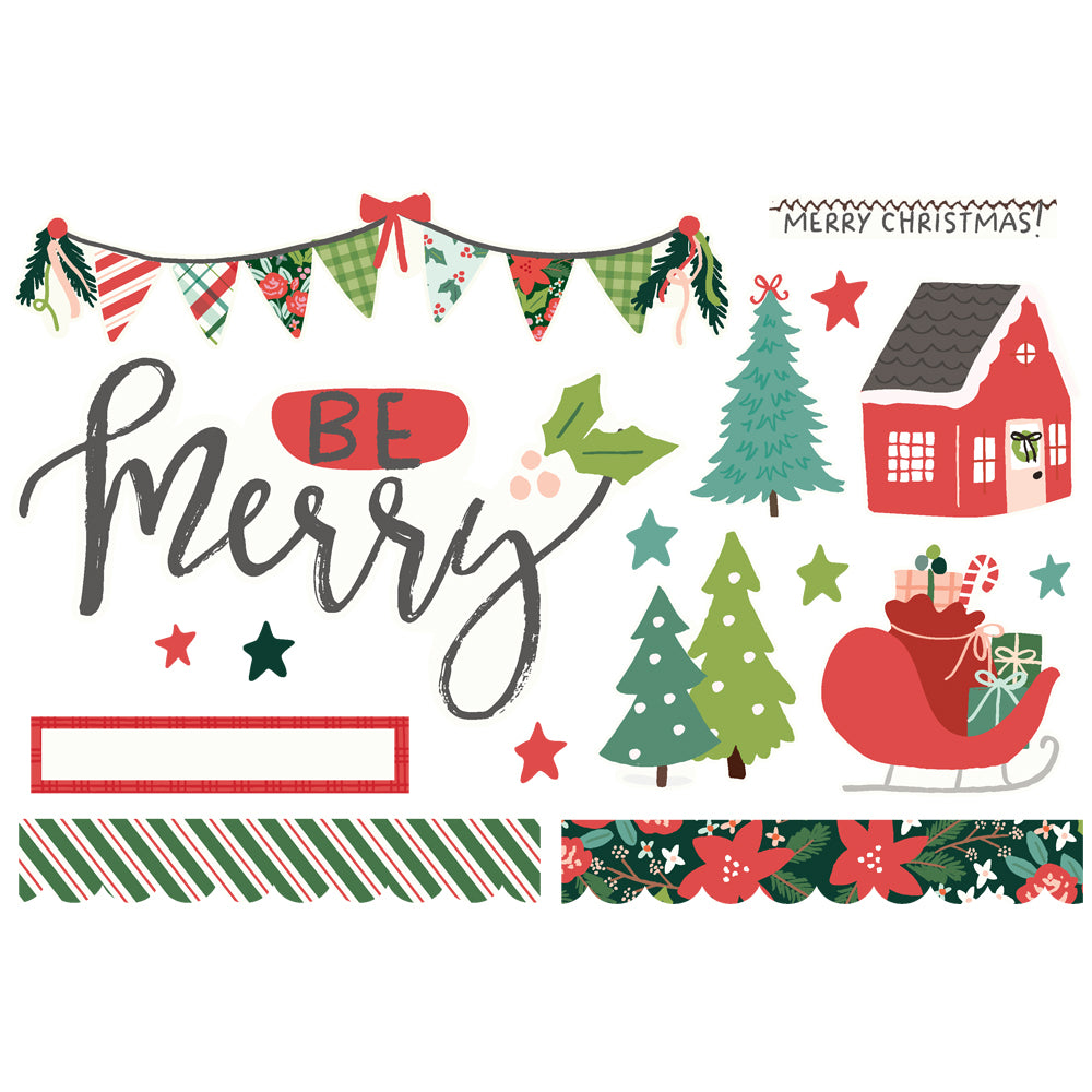 Santa's Village . Simple Page Page Pieces