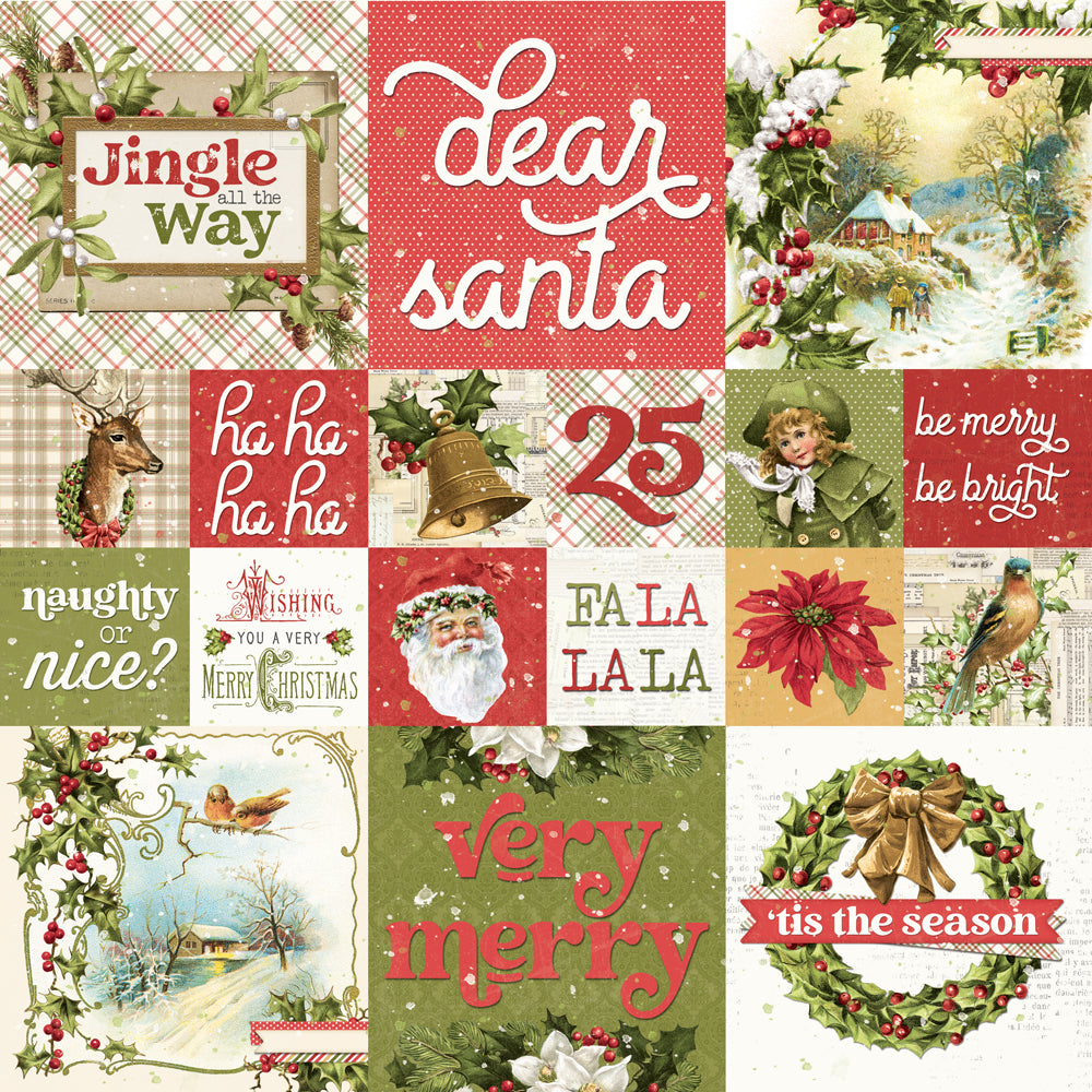 Simple Vintage Yuletide . 2x2/2x4 Elements