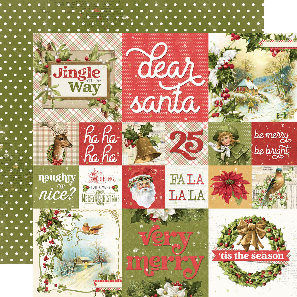 Simple Vintage Yuletide . Holiday Wishes