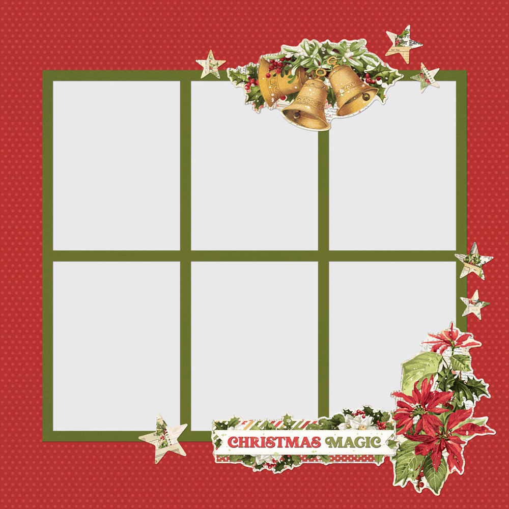 Simple Vintage Yuletide . Page Pieces