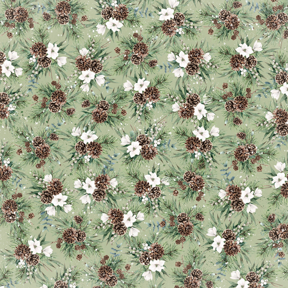 Simple Vintage Fresh Snow . Winter Wishes Cardstock