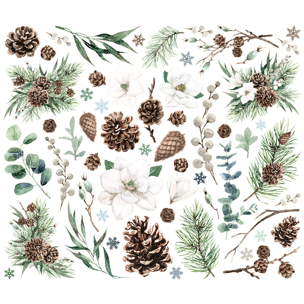 Simple Vintage Fresh Snow . Floral Bits & Pieces