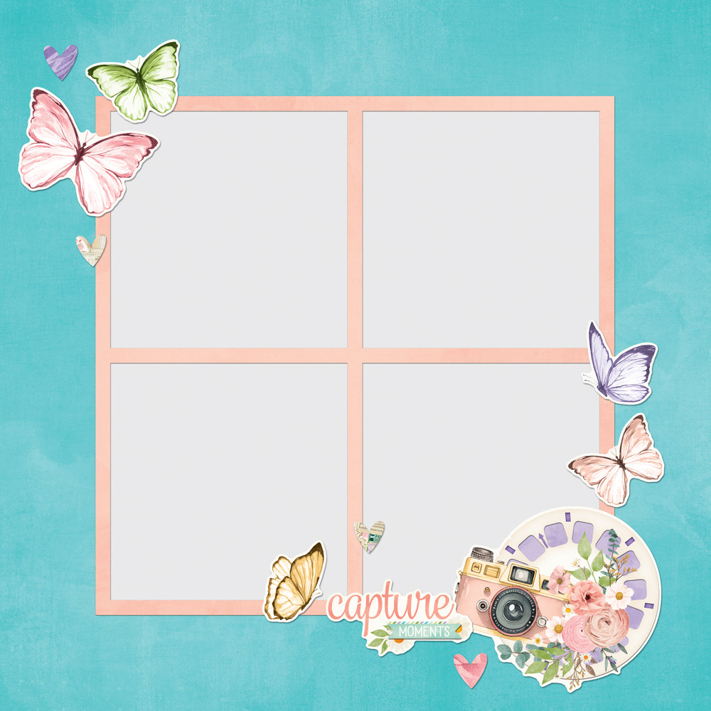 Simple Vintage Flower Shoppe . Page Pieces