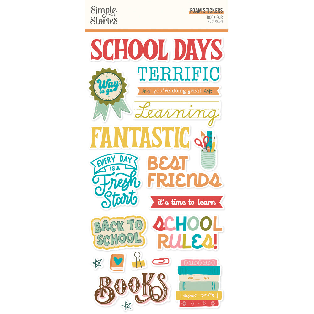 Book Fair . Foam Stickers