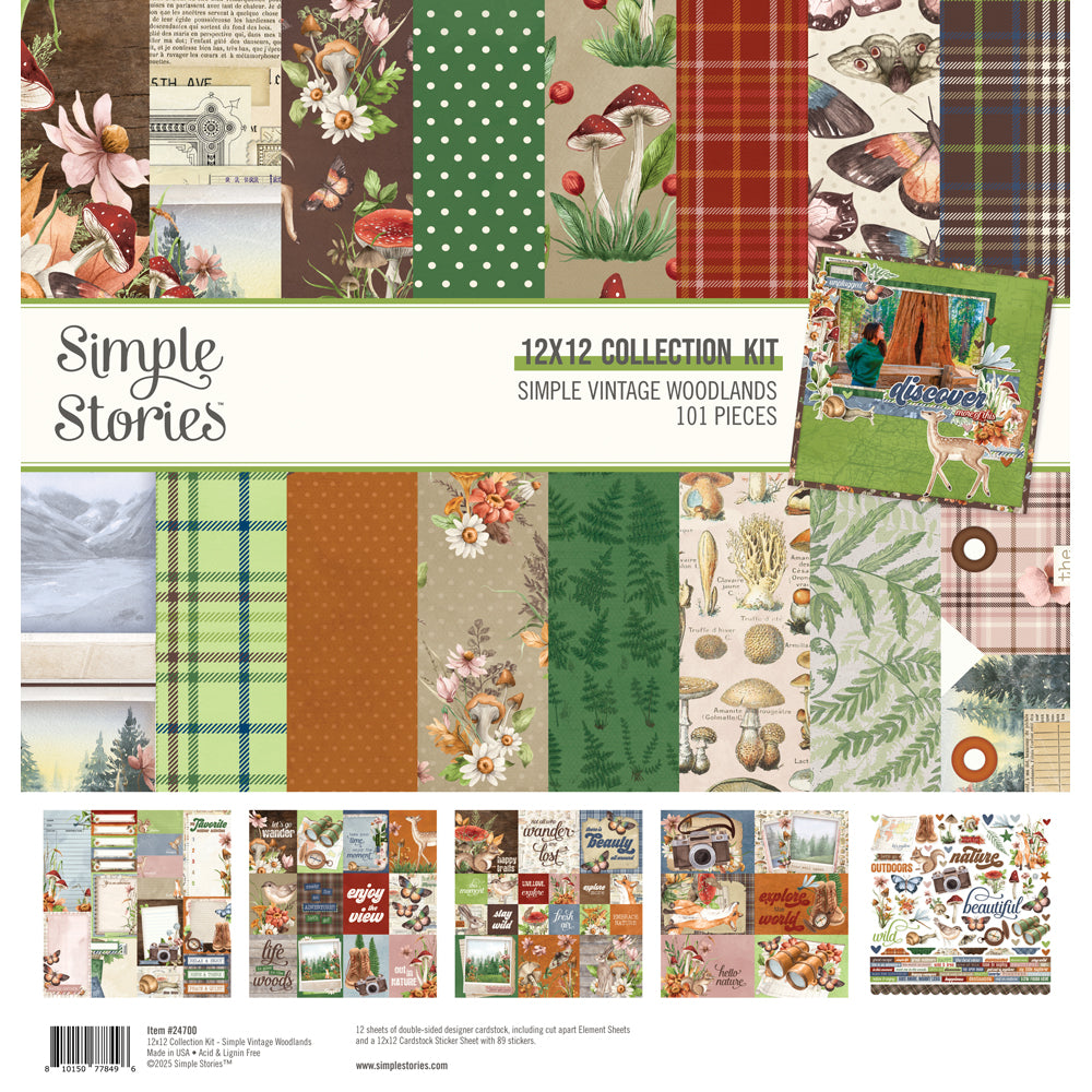 Simple Vintage Woodlands . Collection Kit