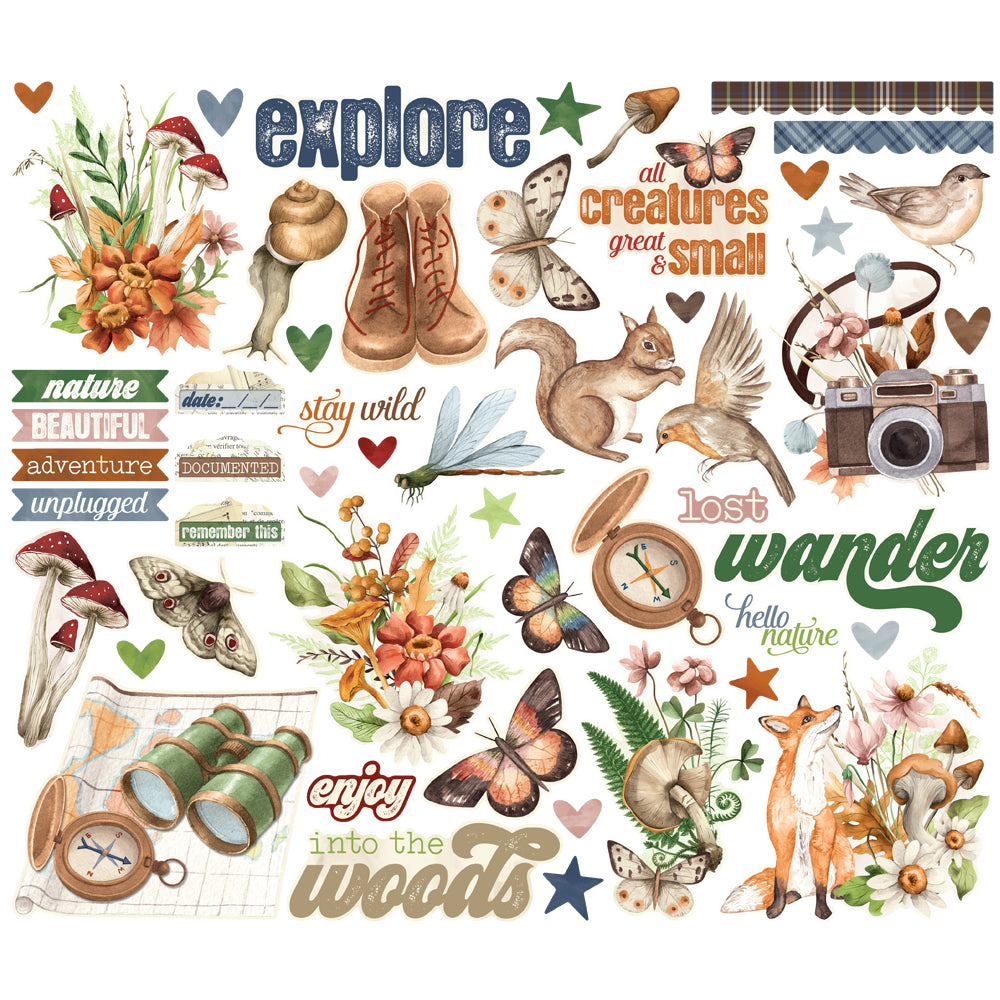 Simple Vintage Woodlands . Bits & Pieces