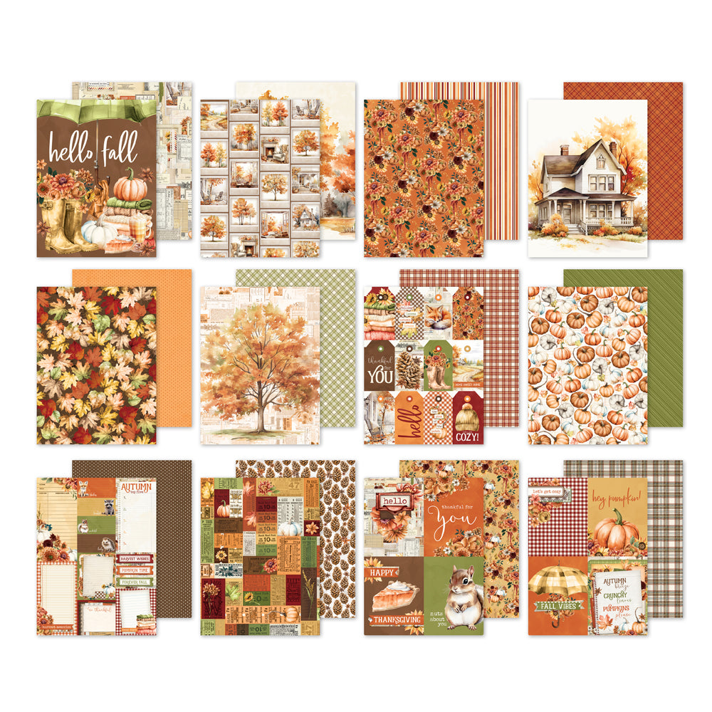 Simple Vintage Autumn Breeze . 6x8 Paper Pad