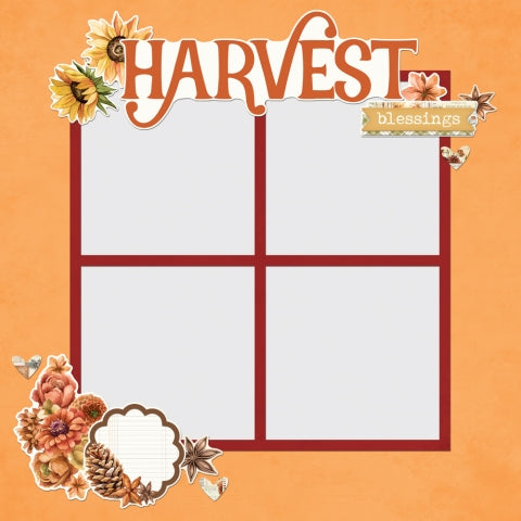 Simple Vintage Autumn Breeze . Simple Page Page Pieces