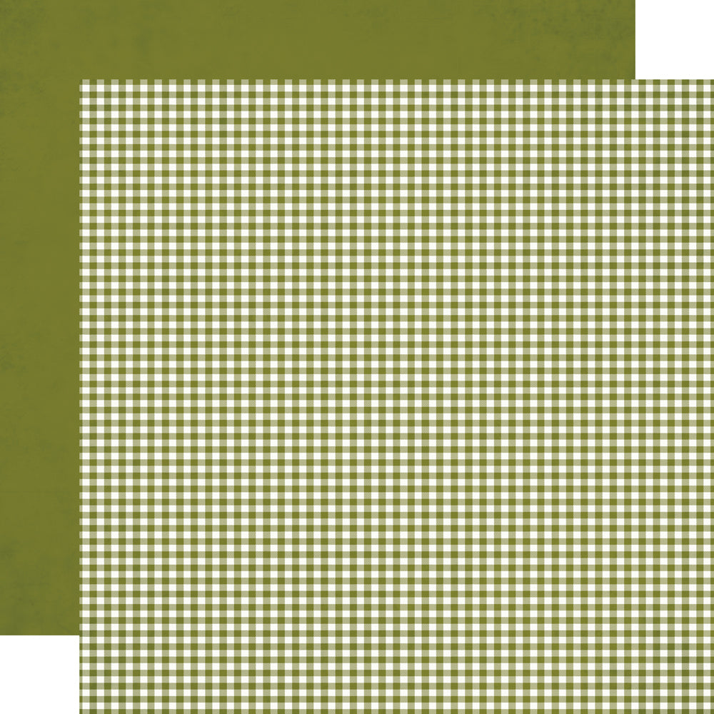 Simple Vintage Autumn Breeze . Juniper Gingham
