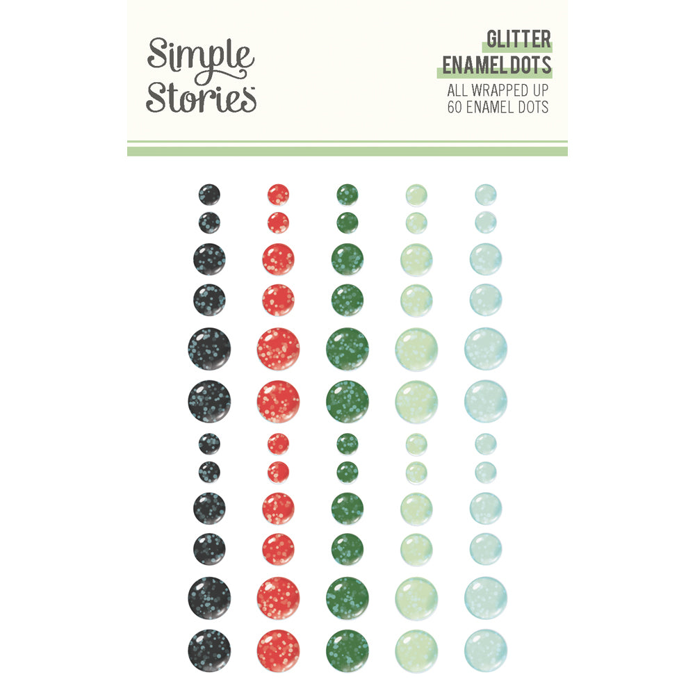 Pre-Order All Wrapped Up . Glitter Enamel Dots