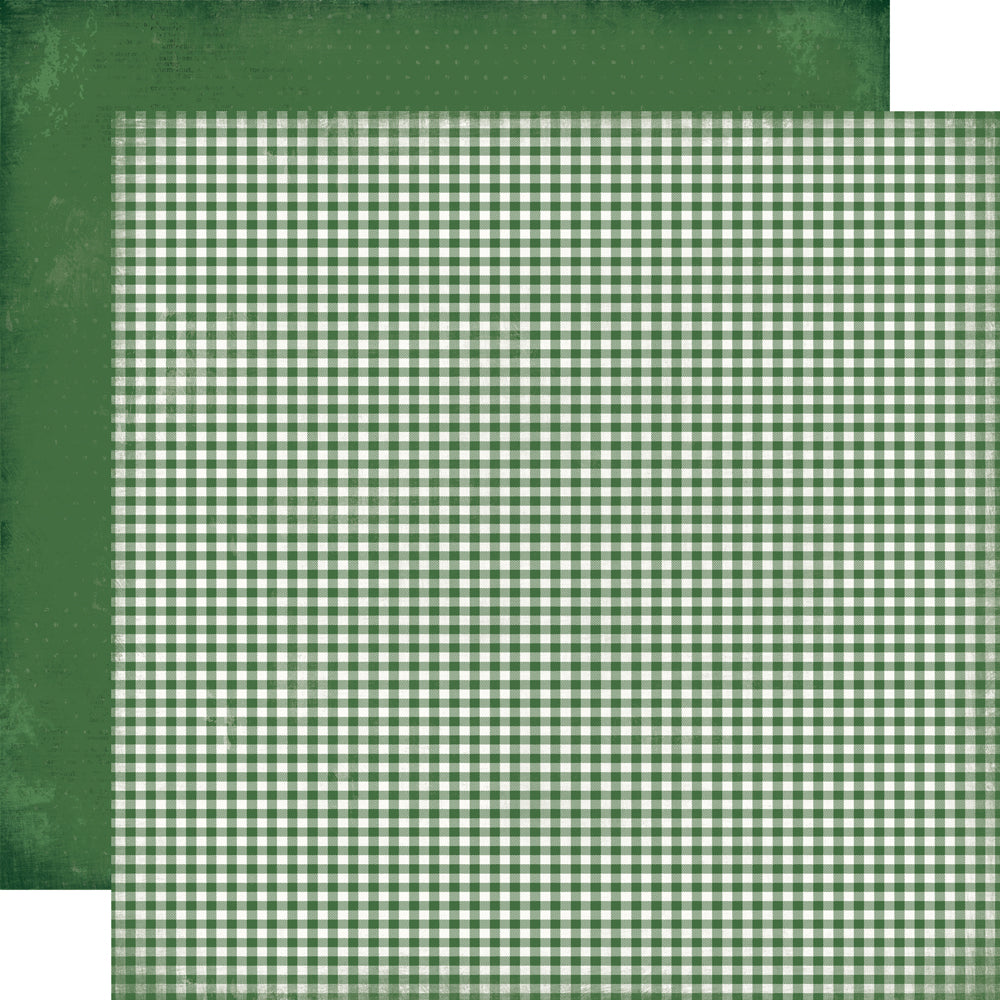 Pre-Order Simple Vintage Believe . Evergreen Gingham
