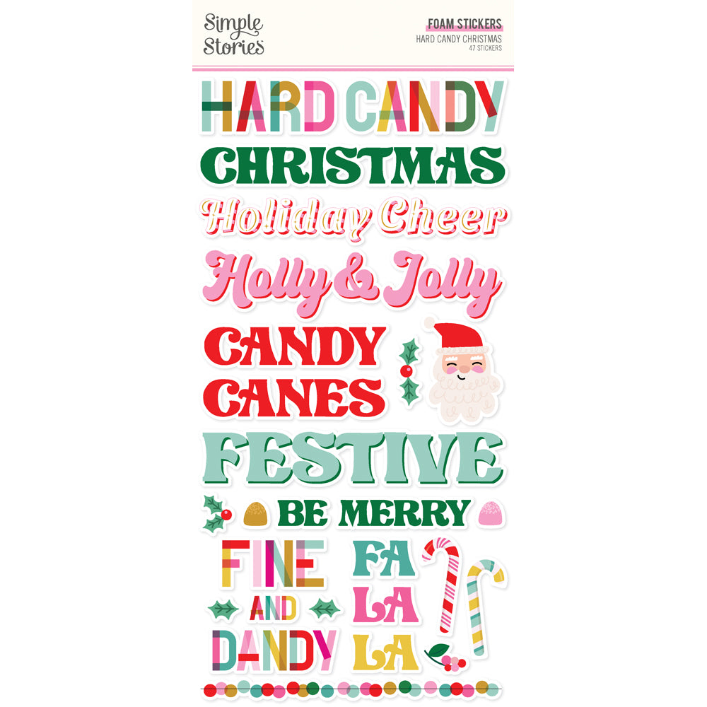 Hard Candy Christmas . Foam Stickers