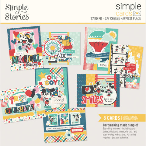 Say Cheese Happiest Place . Simple Cards Card Kit