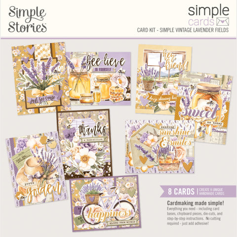 Simple Vintage Lavender Fields . Simple Cards Card Kit