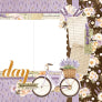 Simple Vintage Lavender Fields . Simple Pages Page Kit
