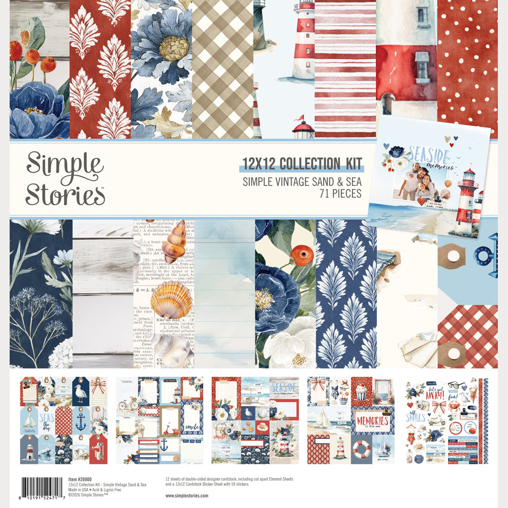Simple Vintage Sand & Sea . Collection Kit