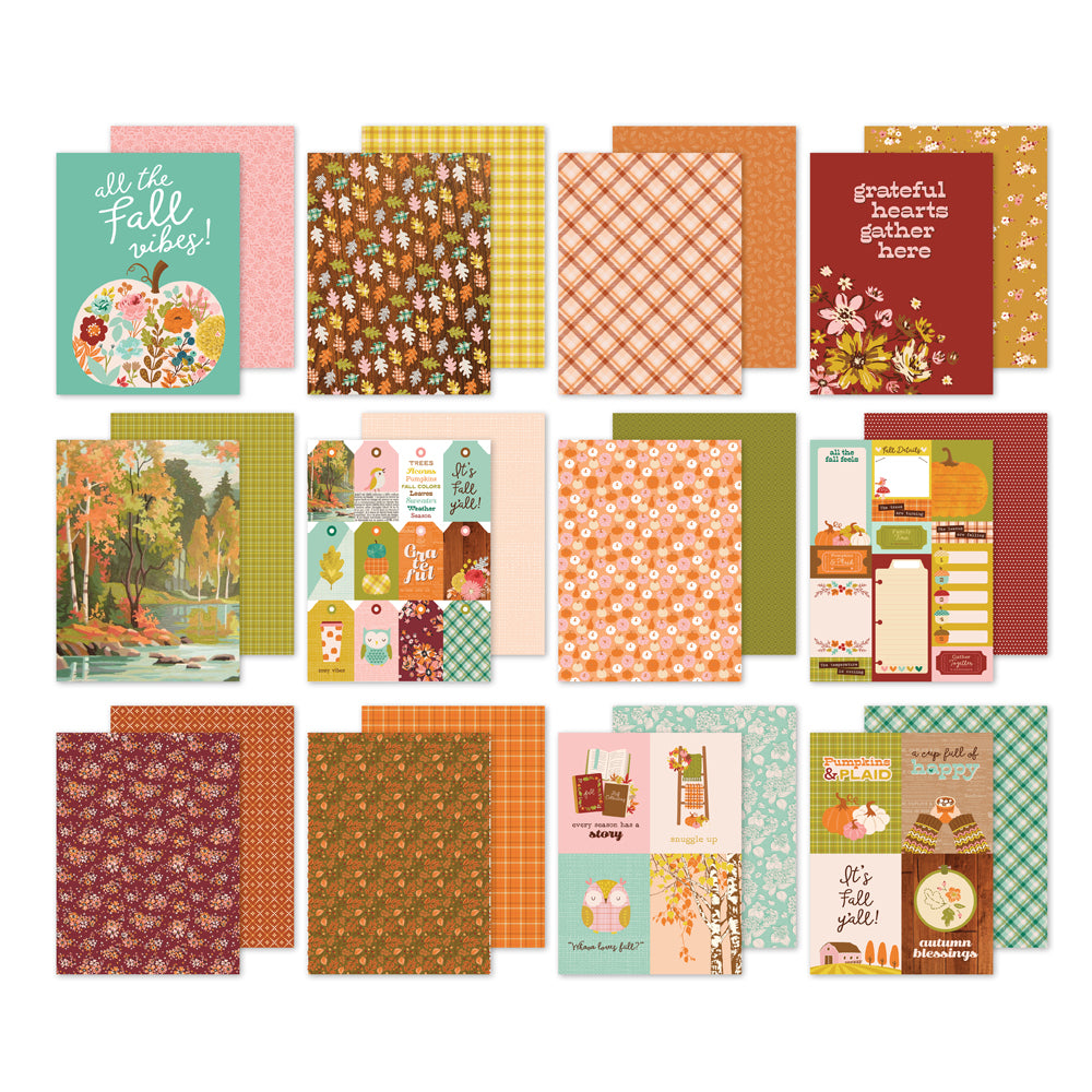 Pumpkins & Plaid . 6x8 Paper Pad