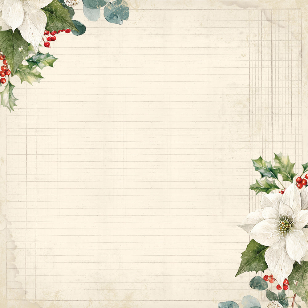 Simple Vintage Old-Fashioned Christmas . Making a List