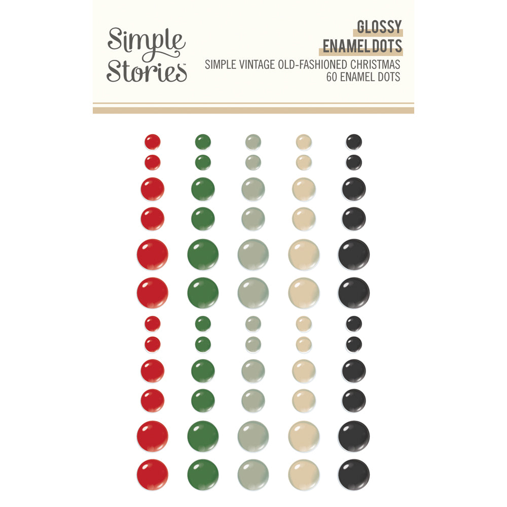 Simple Vintage Old-Fashioned Christmas . Enamel Dots