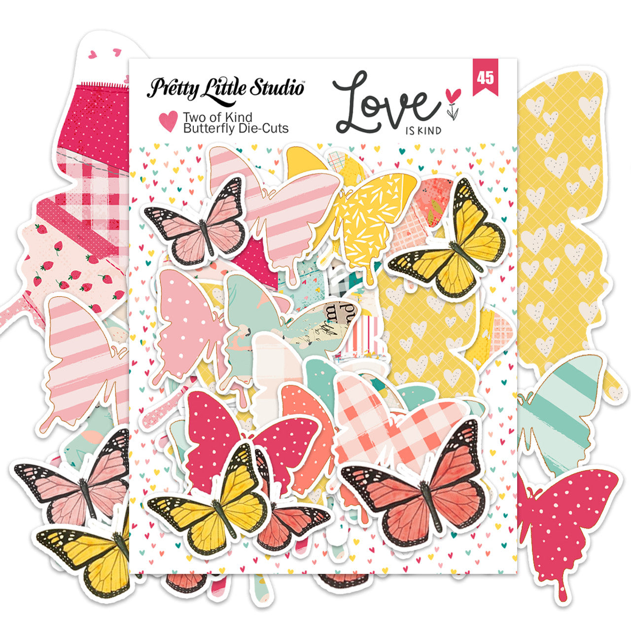 Love is Kind . Two of a Kind Butterfly Die Cuts