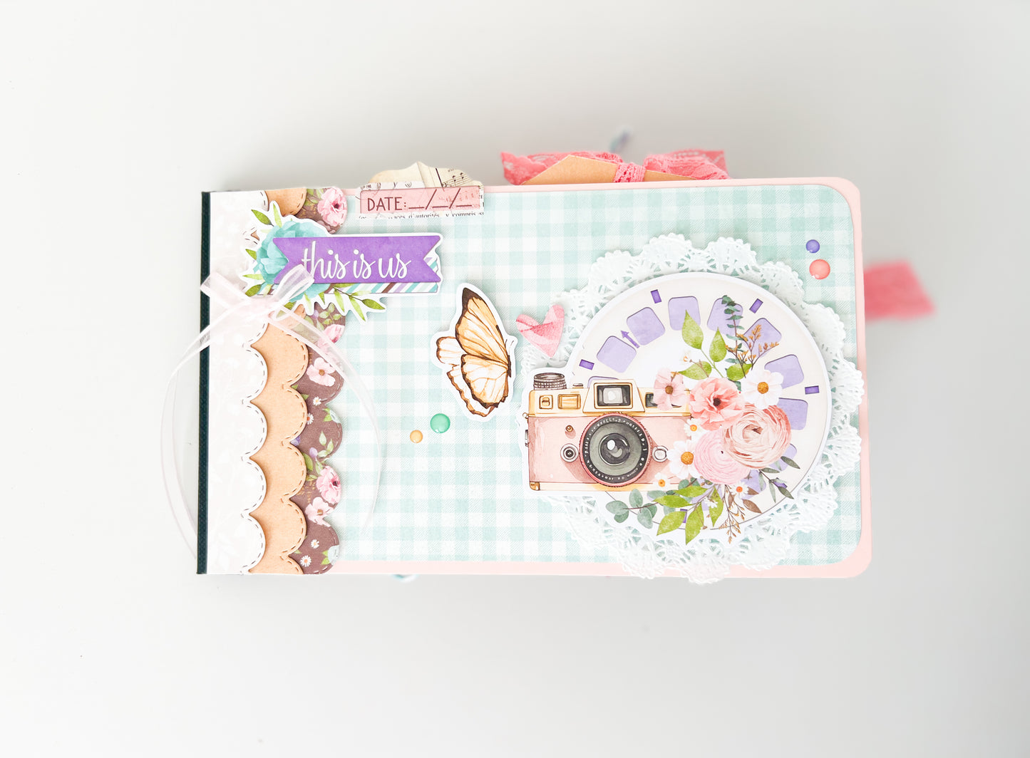 Simple Vintage Flower Shoppe 4 x 6 Flipbook. Instructions Only