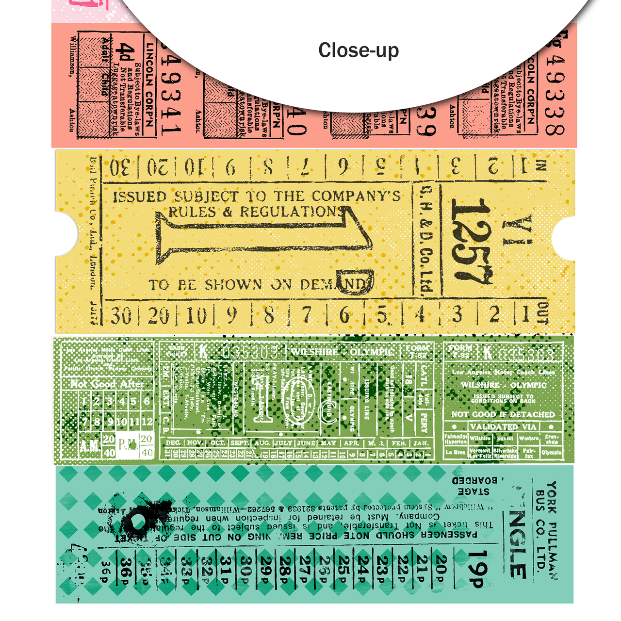 Sunkissed . Concert ticket Cut-Aparts