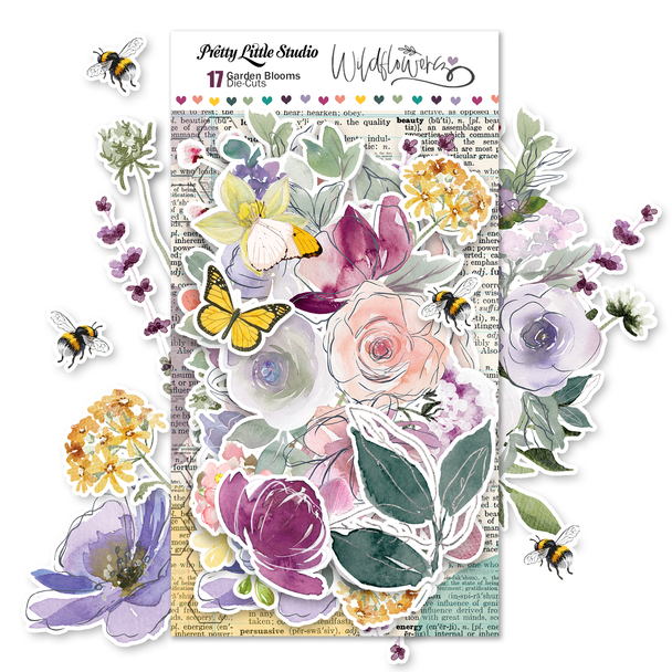Wildflowers . Garden Blooms Die-Cuts
