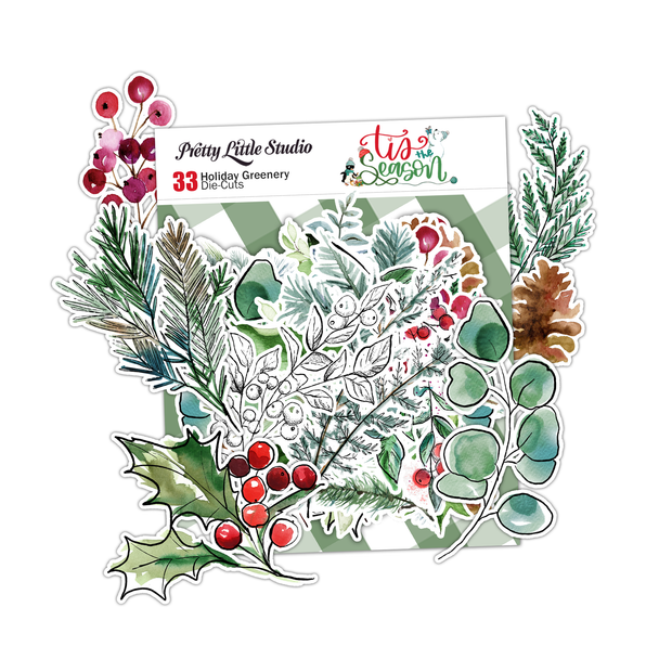 Tis the Season . Holiday Greenery Die-Cuts