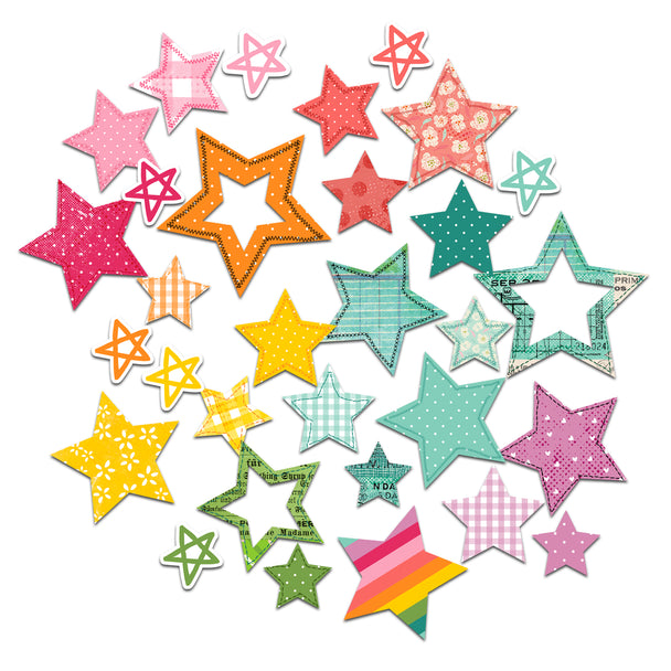 Sun Kissed . Shooting Stars Die-Cuts