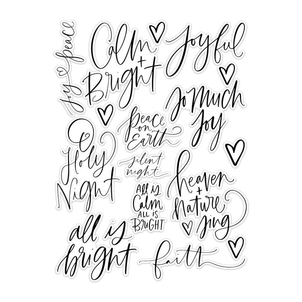 Christmas Cheer . Silent Night Word Die-Cuts