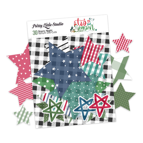 Tis the Season . Starry night Vellum Stars