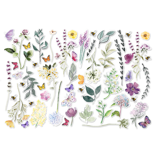 Wildflowers . Wildflower Stems Die-Cuts