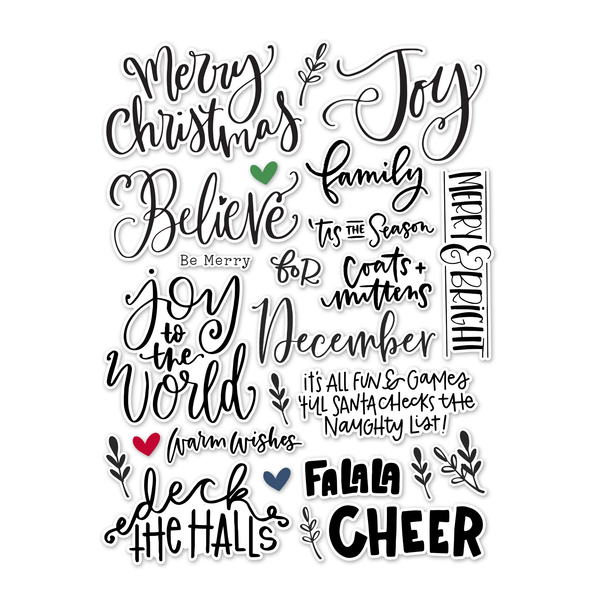 Tis the Season . Falala Word Die-Cuts