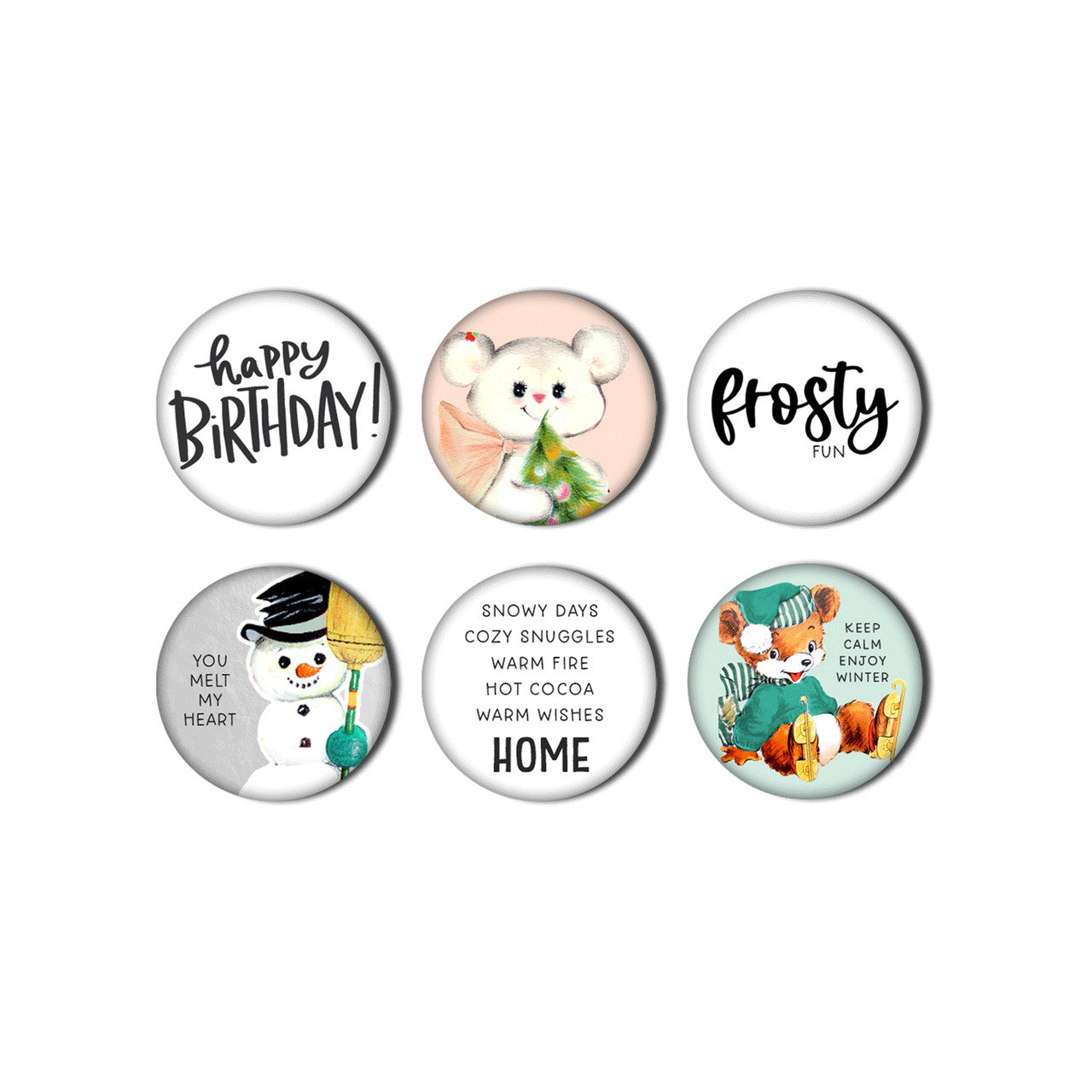 Frosty . Flair Buttons