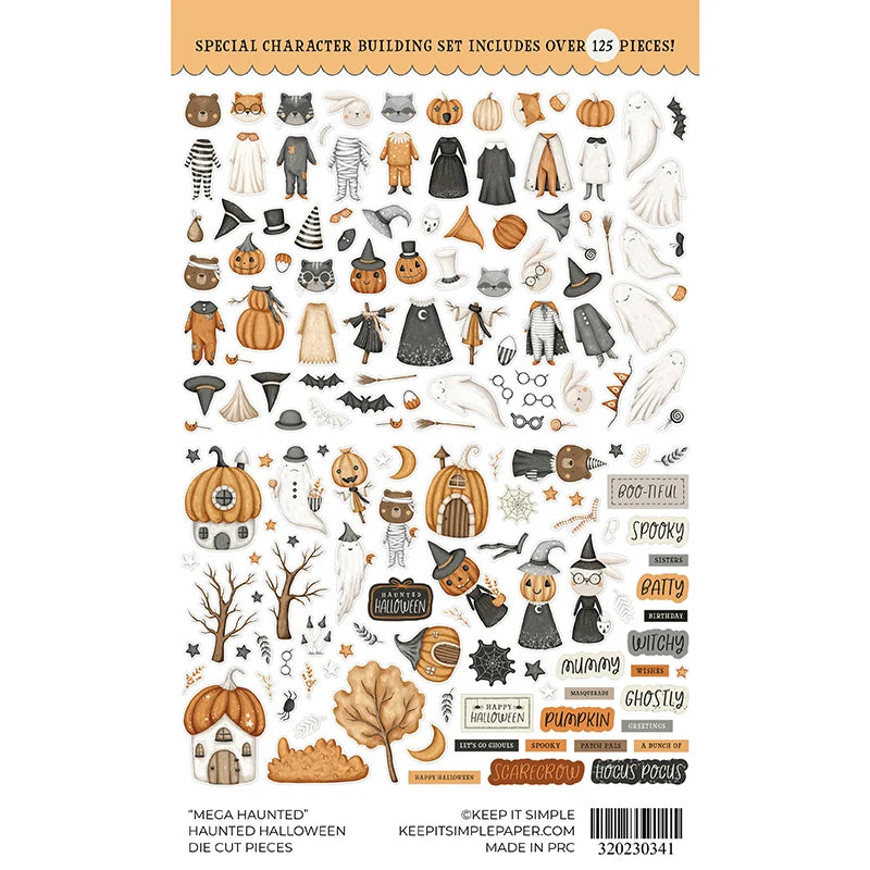 Haunted Halloween . Die Cut Pieces