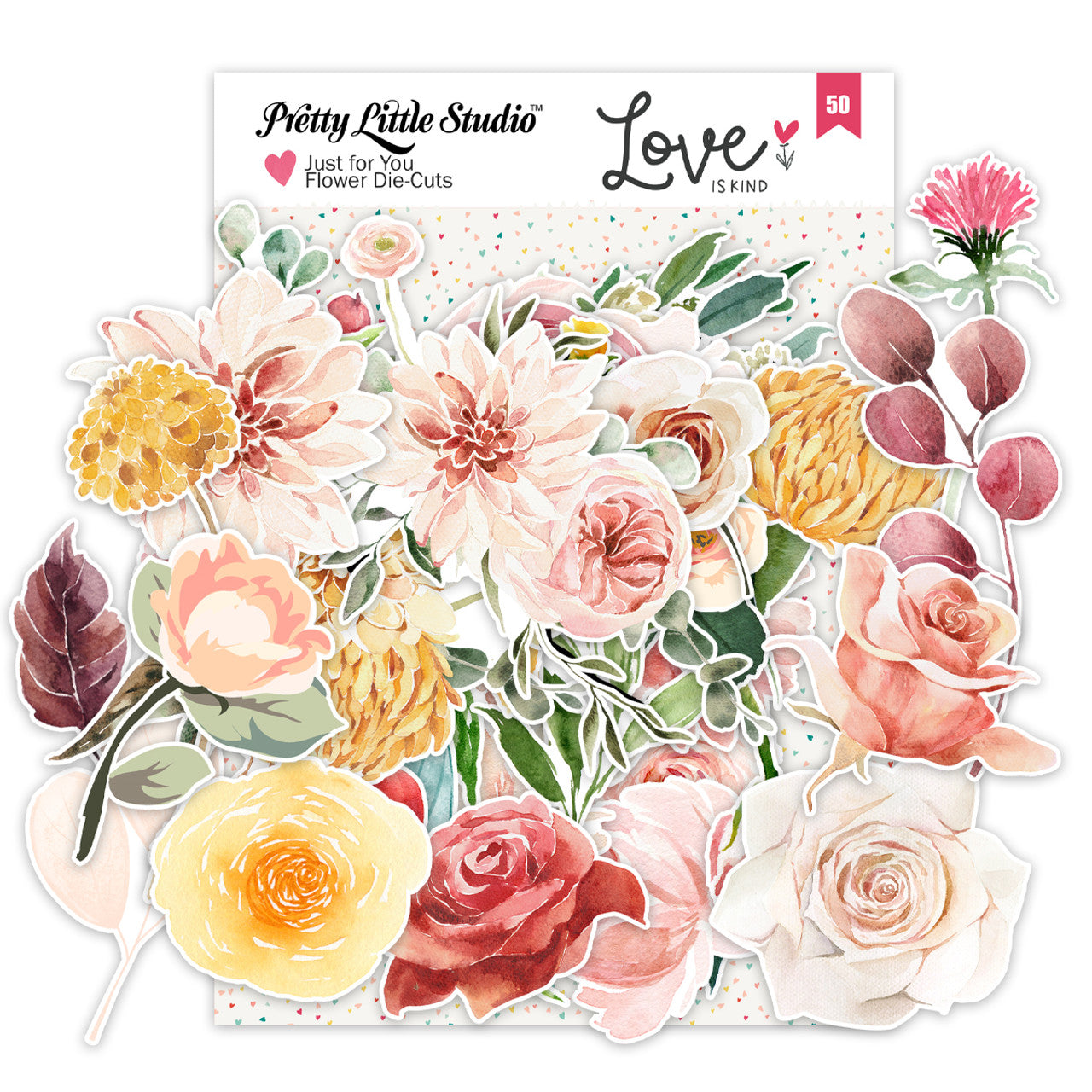 Love is Kind . Just for You Flower Die Cuts