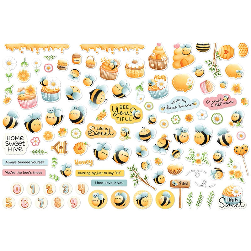Life is Sweet . Busy Bees Die Cut Pieces