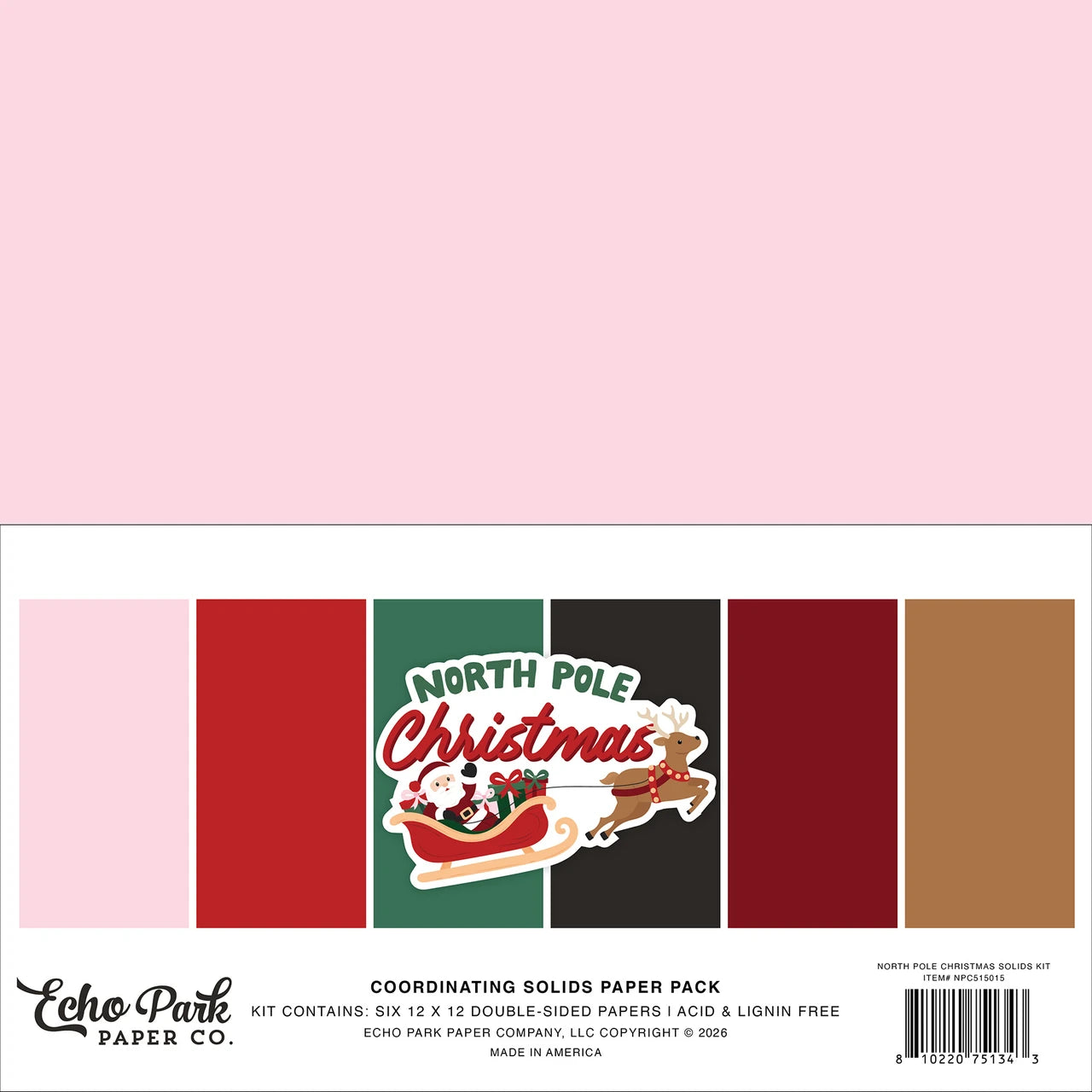 North Polde Christmas . Coordinating Solids Paper Pack