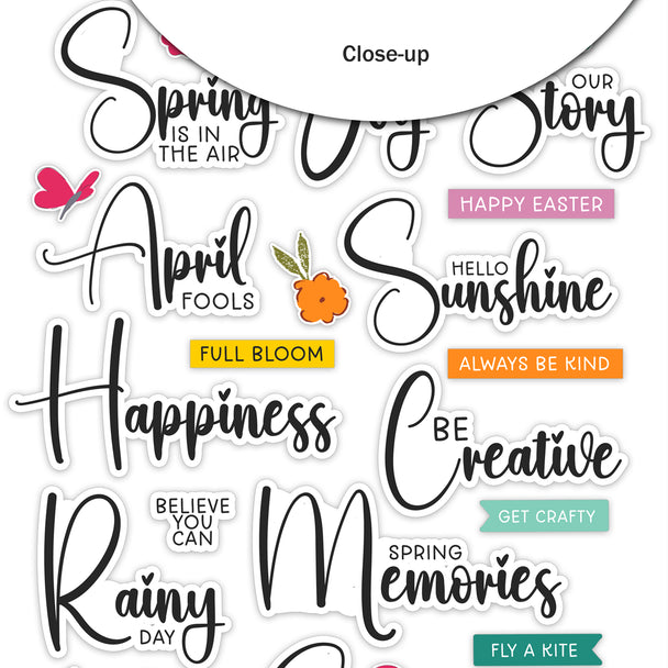 Sunkissed . Spring Memories Clear Stickers