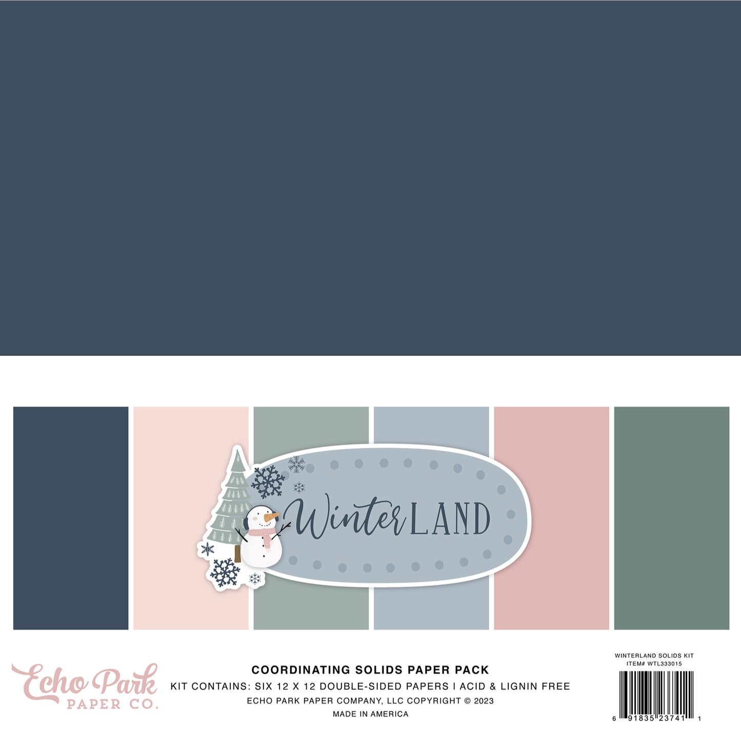 Winterland . Coordinating Solids Paper Pack