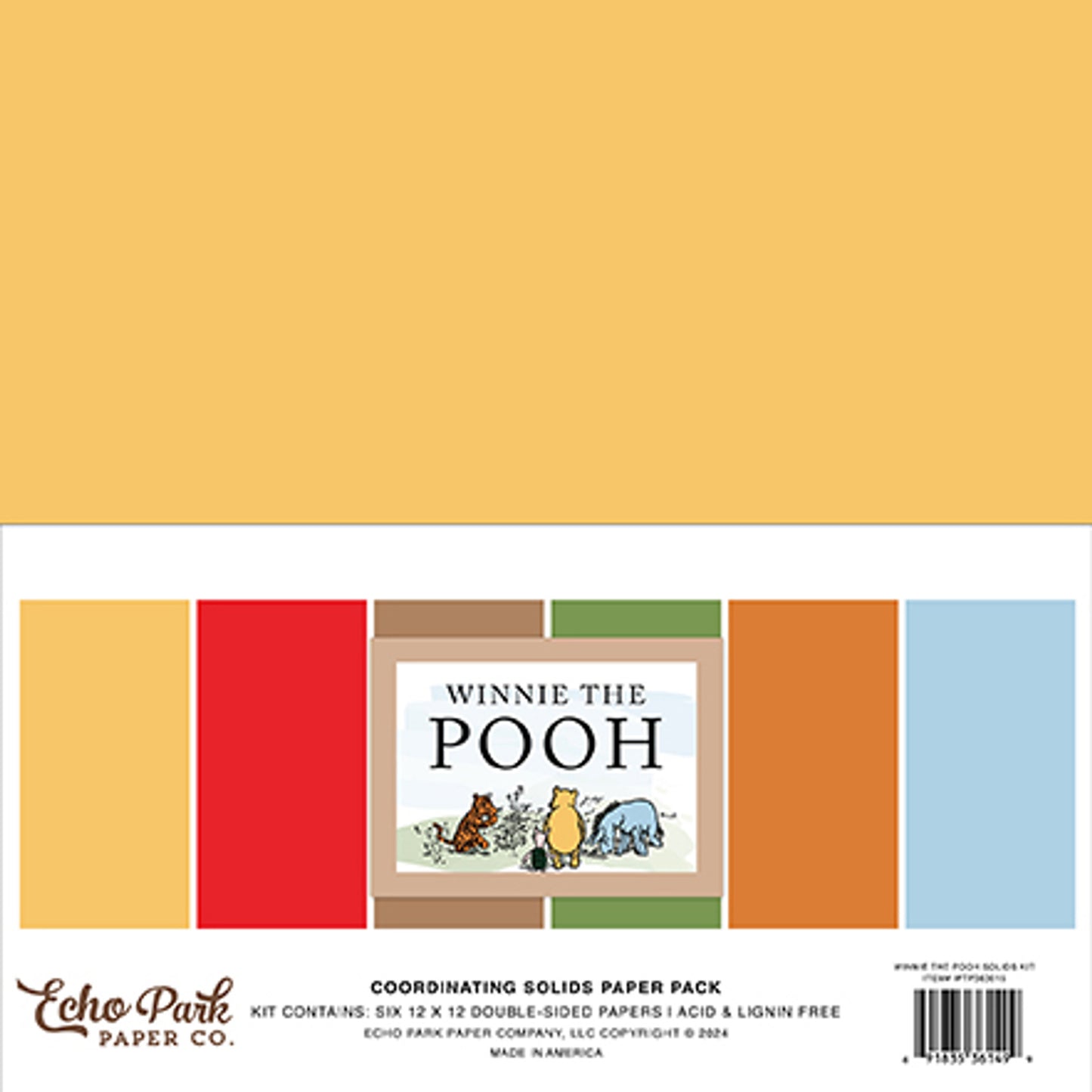 Winnie the Pooh . Coordinating Solids Paper Pack