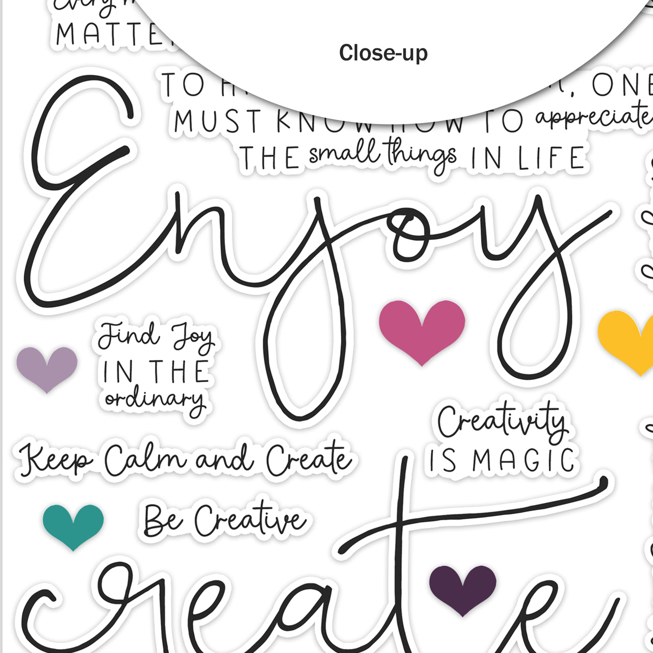 Wildflowers . Joy Clear Stickers