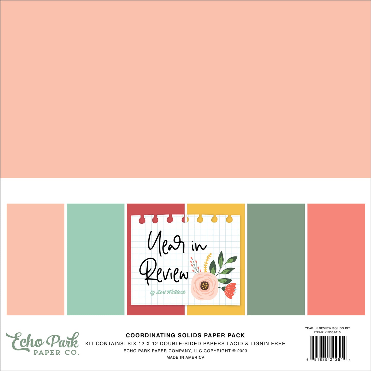 Year in Review . Coordinating Solids Paper Pack