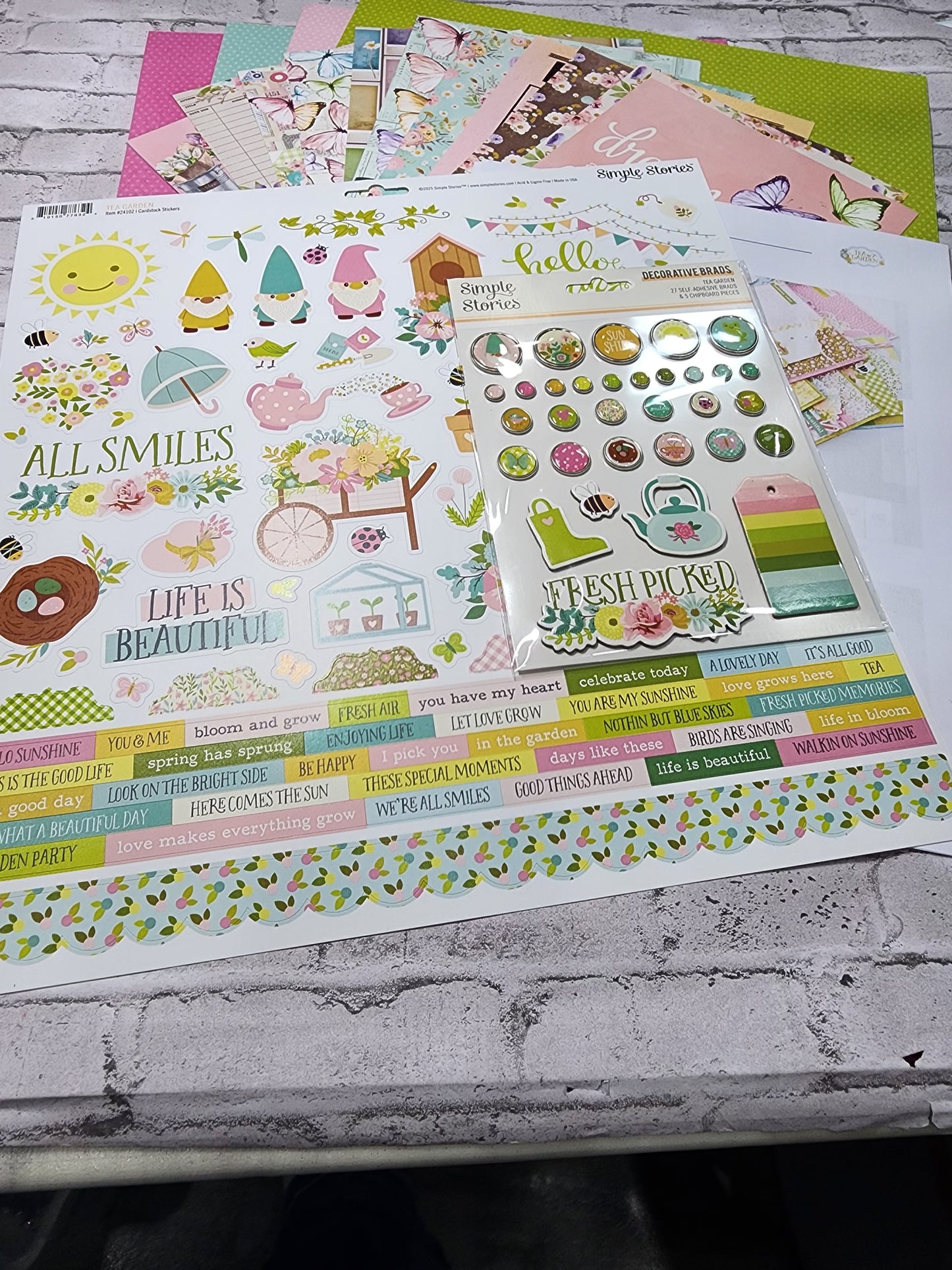 Tea Garden . Card Kit
