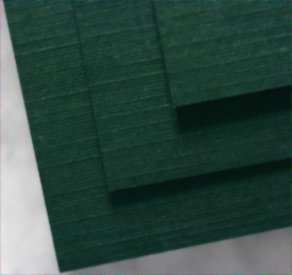 Spinach Green Pkg of 25 . 12" x 12" Linen Cardstock