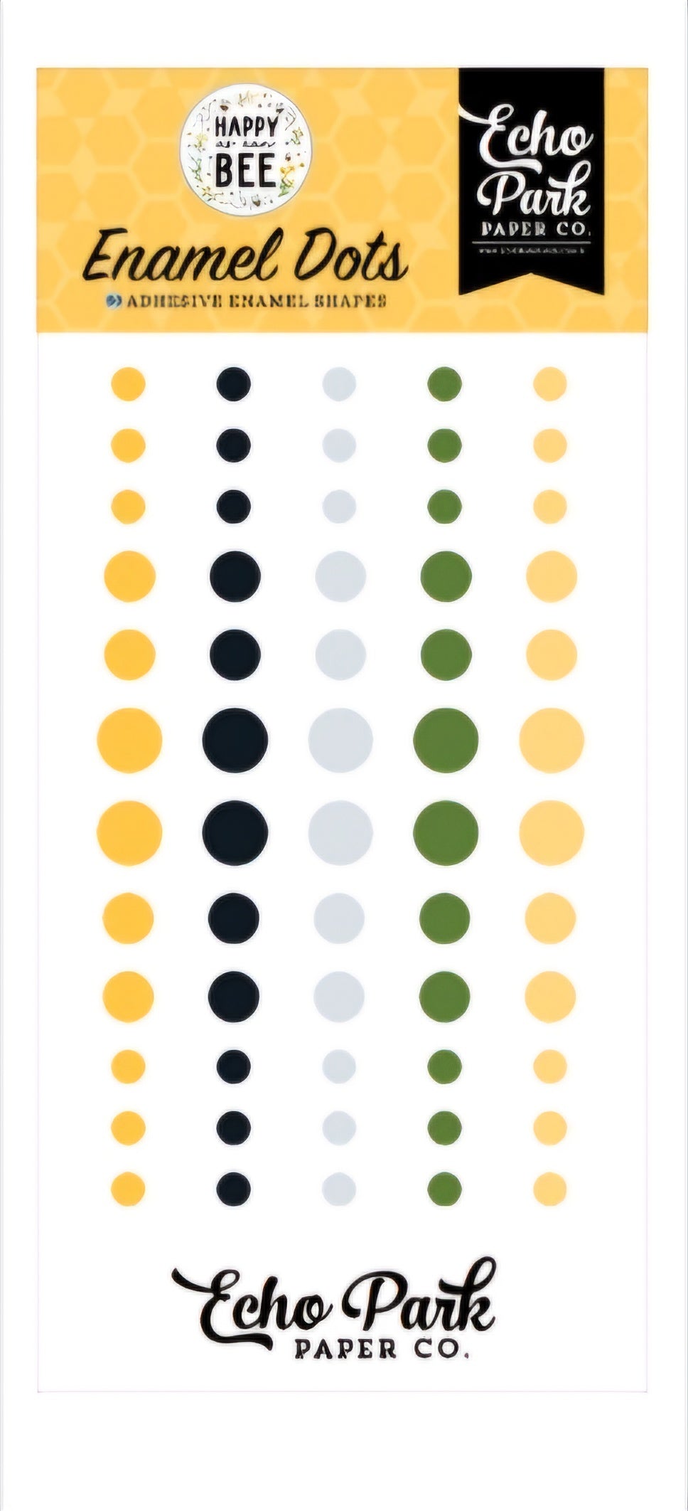 Happy as can Bee . Enamel Dots