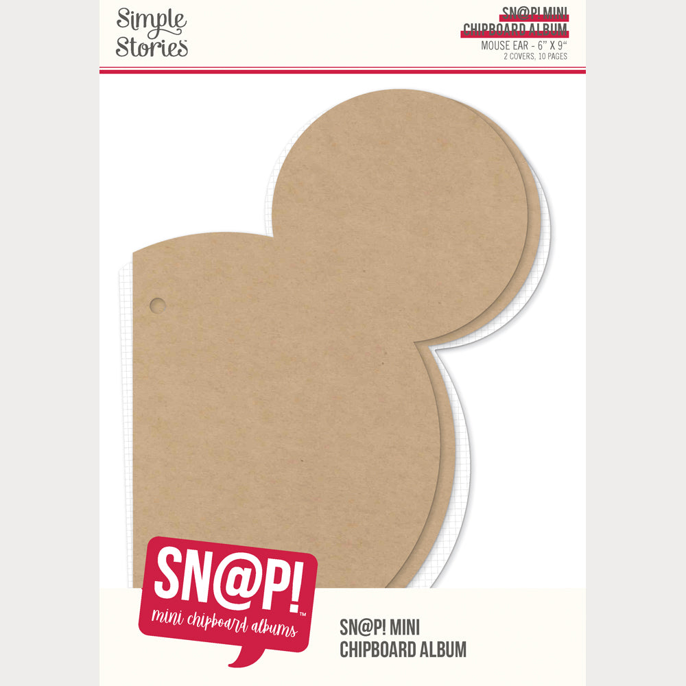Sn@p Mini Chipboard Album . Mouse Ear